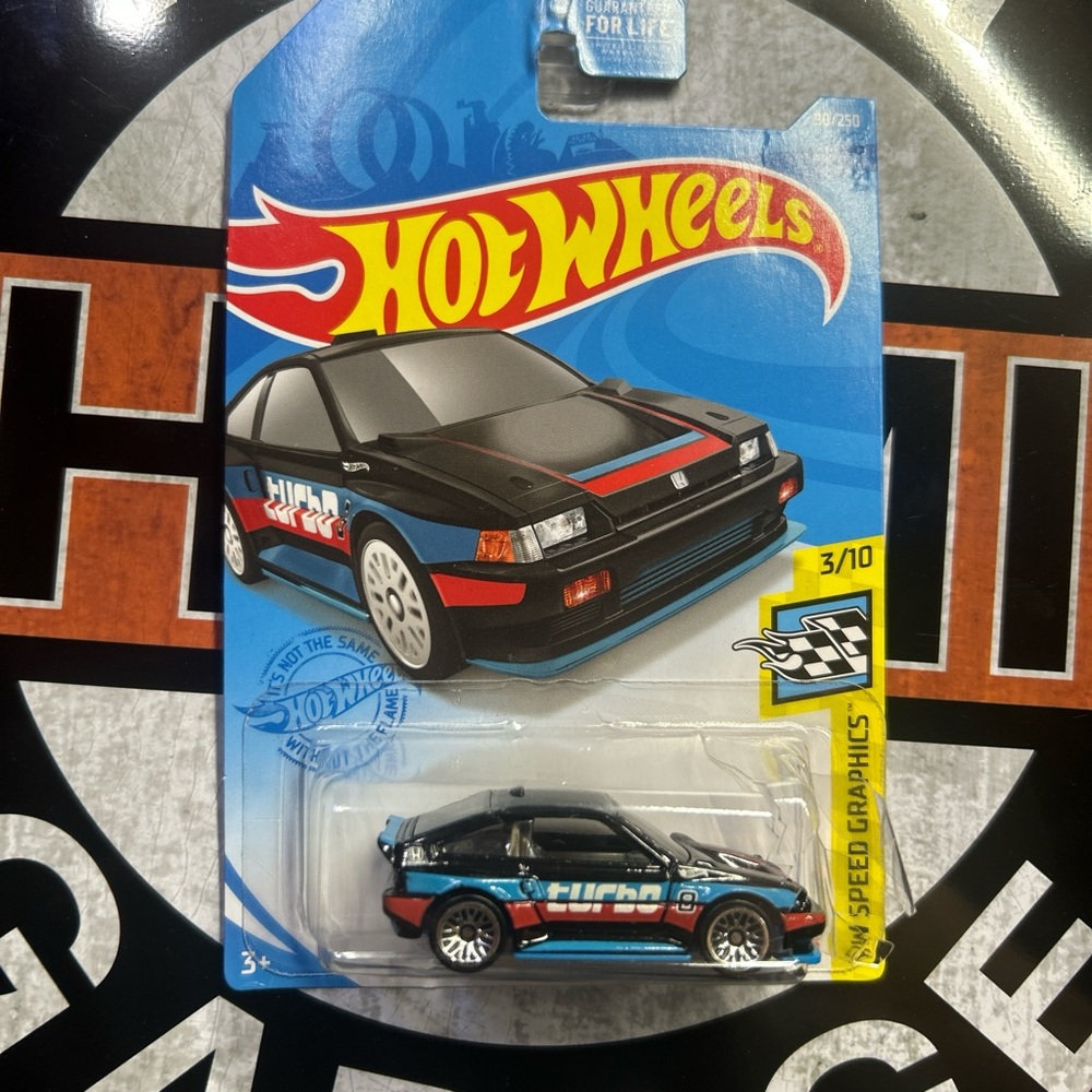 Hot Wheels Black and Blue Racing Car